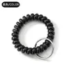 Llavero Anillo de Bobina Telefónica Pulsera Colgante para Baño Hotel Piscina Llavero Anillo Telescópico Hebilla Anillo de Teléfono