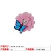 Amazon Europeo y Americano Nuevo Flor de Tela Hecha a Mano Mariposa Pasador de Perlas Colorido para Niña Pinza de Pato Accesorios para el Cabello
