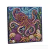 Acessórios de pintura de diamante mais vendidos em todo o mundo: Adesivos de diamante 5D irregulares para DIY com designs de animais marinhos para decoração de interiores, pintura de pérolas