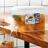 Chaleira Fria de Grande Capacidade para Casa Resistente a Altas Temperaturas com Torneira Balde para Bebidas Geladas de Verão Garrafa de Água com Limão Balde Chaleira Fria