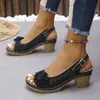 43 Sandalias de Talla Grande con Agujeros Transfronterizos Verano Nuevo Boca de Pez Correa Trasera Punta Abierta Estilo Pequeño Aroma Europeo y Americano Flor Decorativa para Zapato