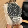 Reloj Oujia Serie Speedmaster con Cronógrafo Verdadero de Seis Manecillas, Movimiento de Cuarzo Importado, Tres Subesferas, Seis Manecillas, Reloj para Hombre para Exportación