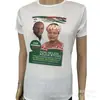Camiseta Electoral del Partido Político NDC 100% Poliéster 120g Poliéster Doble Cara Seda Retrato del Presidente Sublimación Procesamiento de Camiseta Electoral