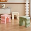 Mesa de centro estilo europeu Wave Entrada Banco para troca de sapatos Decoração de piso Quarto Banco de maquiagem Sofá Mesa lateral Sala de estar Mesa de centro Combinação