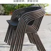 Mesa y Sillas de Exterior para Ocio en Patio Impermeables al Aire Libre Protector Solar Jardín Patio Tomar Té Exhibición Exterior Mesa de Café Plegable Balcón Pequeño