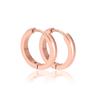 Fábrica Transfronteriza Explosiones Aretes de Acero de Titanio Círculo Redondo Dorado Rectangular Acero Inoxidable Hebilla para la Oreja Aretes Simples para Mujer
