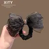 Elástico de Cabelo de Renda Elegante e Gracioso com Laço Alta Elasticidade 2026 Novo Estilo Exquisito para Rabos de Cavalo Altos e Penteados de Coque