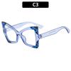 Nuevas gafas de sol elegantes con montura grande en forma de mariposa, con espejo plano y antiluz azul, de estilo europeo y americano, combinables con todo.