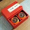 Cerámica creativa Caqui Caqui Ruyi Tarro de té de caqui Caja de dulces para el hogar Tarro de té portátil para actividades comerciales