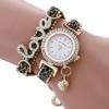 Deseo comercio exterior explosión caliente diamante aleación pulsera reloj amor bola colgante cara de uñas damas reloj de cuarzo al por mayor