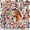 112 pegatinas realistas de caballos y equitación estilo western racing, adecuadas para cuadernos de jinetes, computadoras y botellas de agua, pegatinas impermeables