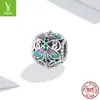 Pulseira Ziyun Original Vintage Libélula Prata com Contas Design Vazado Prata 925 Inseto Contas DIY Acessórios BSC564