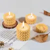 Cuerda Tejida Cuerda de Cáñamo Portavelas Taza para Velas Molde de Silicona de Resina Pegamento Caja de Almacenamiento de Cuerda de Cáñamo DIY Maceta Molinillo de Yeso