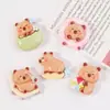 Acessórios de Resina Capivara Desenho Animado Fofa Praia DIY Cola de Creme Capa de Celular Patch Ímã de Geladeira Chaveiro