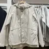 Chaqueta Cortavientos con Cuello Alto Estilo Japonés Otoño e Invierno Estilo Pareja Chaqueta Impermeable Casual Sudadera con Capucha 47390