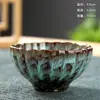 Horno cambio cerámica taza individual lámpara incorporada esmalte Tianmu taza de té taza de té taza de té merienda de té de la tarde tazón pequeño taza de loto taza de degustación de té