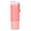 Taza con estuche de cuero de fábrica, moderna taza térmica de acero inoxidable 316 para exteriores, creativa y con forma de coche que rebota, ideal para bebidas deportivas.