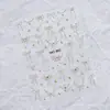 Adesivos de Unha com Strass de Cristal, Laços Estilo Francês, Laços Embossados, Designs Criativos de Estrelas Vazadas, Decorações de Unhas Portáteis