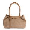 Bolsa Tote Casual de Um Ombro com Textura Fosca Moda Retro Outono 2025 Nova com Pelo para Segurar na Mão para Mulheres