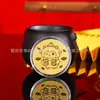 Año de la Oveja Sobre Rojo Saludos de Año Nuevo Souvenir Banco Seguro Regalo Llavero de Lámina de Oro Imitación Llavero Colgante