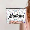 Bolsa de Cosméticos com Zíper Estampada Mais Vendida da Amazon Bolsa de Higiene Pessoal Feminina de Mão Estojo Simples e Moderno de Lona Bolsa de Armazenamento