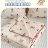 Colcha de Verano de Algodón Tejido de Soya Grado A con Dibujos Animados, Lavable a Máquina, Adecuada para Niños y Estudiantes, Colcha de Verano para Dormitorio con Aire Acondicionado, Colcha Delgada