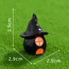 Enfeites de Halloween acessórios de decoração de micro paisagem bruxo fantasma abóbora coelho morcego árvore Casa Mágica resina pequenos enfeites