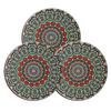 Posavasos mandala transfronterizo color posavasos de barro de diatomeas soporte inferior redondo placa almohadilla anti-planchado almohadilla de aislamiento térmico venta al por mayor
