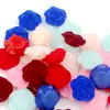 Accesorios de flor de rosa flocado hechos a mano de 19 MM, pendientes de ramo de rosa de terciopelo, material para tocado, accesorios de flor artificial para DIY