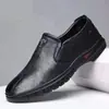 Zapatos de hombre de comercio exterior, zapatos de cuero para hombre estilo primavera y otoño, zapatos de vestir, zapatos de cuero para hombre con suelas blandas, zapatos casuales de corte bajo para hombres de mediana edad