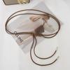 Cinturón de Cuerda de Cuero Suave con Nudo de Estilo Nuevo al por Mayor para Mujer para Combinar con Faldas, Accesorios de Cinturón Versátiles Simples de Verano para Mujer