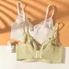 Sujetador de encaje ultra delgado de orejas de conejo para verano, que absorbe la humedad, suave, transpirable, hipoalergénico y de soporte para mujer