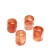 Hongchu Cristal Ágata Roja Natural Barril Flor Cuentas Sueltas Forma Irregular Columna de Ágata Roja Accesorios para Joyería Venta al por Mayor