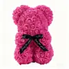 Regalo del Día de la Madre 25 cm oso de flor de espuma oso de rosa PE caja de regalo de PVC San Valentín venta caliente transfronteriza