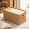 Caja de almacenamiento para ropa de tela no tejida engrosada, soporte de marco de acero, cesta de almacenamiento plegable, caja de almacenamiento organizadora para ropa y pantalones