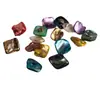 Botones de concha de forma irregular en color natural, botones decorativos de metal estilo barroco para suéteres y abrigos