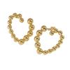 Venda quente transfronteiriça contas de cobre Joias personalizadas brincos luxo leve elegante banhado a cobre 14k ouro real brincos de joia para mulheres