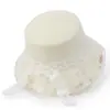Sombrero de Paja con Lazo de Encaje Nuevo 2026 para Mujer, Estilo Fresco de Verano Malla Parasol Sombrero de Protección Solar Sombrero de Pescador Tejido de Paja