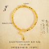 Joyería de oro brillante 24K Jin Yan con pulsera de bola de discoteca de cintura pequeña, joyería de oro roto flash para mujer, ajustable