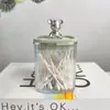 Porta Palillos Doméstico de Lujo Ligero, Contenedor de Palillos Creativo Personalizado de Gama Alta, Caja de Almacenamiento Estética de Alto Valor para Hilo Dental y Bastoncillos de Algodón