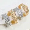Moda Europea y Americana Transfronteriza Nicho Pulsera de Aleación de Zinc Lava Diseño de Alta Gama Plisado Líquido Irregular Pulsera Retro