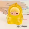 Muñeca de animalito bebé dormido linda luminosa dibujos animados DIY adornos de escritorio de oficina joyería material de resina venta al por mayor