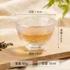 Taza de té de cristal creativa con textura transparente, taza para degustación de té, juego de té Kung Fu, taza de té pequeña para uso doméstico, taza de maestro, directamente del fabricante