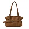 Bolso de Hombro Casual para Viajes Diarios de Mujer 2025 Otoño Nuevo Estilo Moda Gran Capacidad Plegado Retro