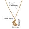 Palacio Francés Romántico Estrella Luna Mito Joyería traje Cadena Apilada de Doble Capa Collar para Mujer Cadena Larga Joyería al por Mayor