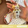 Estilo Bosque Tela Hecha a Mano Lindo Conejito Dibujo Animado Colgante Muñeca Llavero de Moda Estilo Miu Accesorio para Bolso