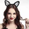 Diadema Divertida de Sexo con Encaje Transparente Sexy Lindo Gato para Role Play Divertido COS