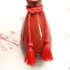 Borla de Poliéster de Doble Extremo Cuerda Gruesa de 5 mm Amarre para Cortina Accesorios para Ropa Caja Decoración Borla Colgante Hecha a Mano Multicolor Opcional