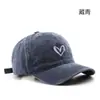 Amor Moda Moda Retro Gorra Lavada Vieja para Hombre Exterior para Mujer Protección Solar Sombrero de Béisbol Sol Corea
