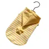 Novo moletom de alta costura estilo coreano outono e inverno color-blocking, com tema de gato e estrela, roupa para pet listrada em amarelo suave e branco
